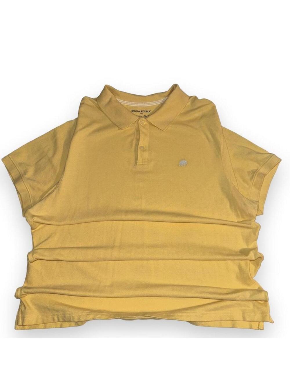 Banana Republic Men's Yellow Polo-shirt